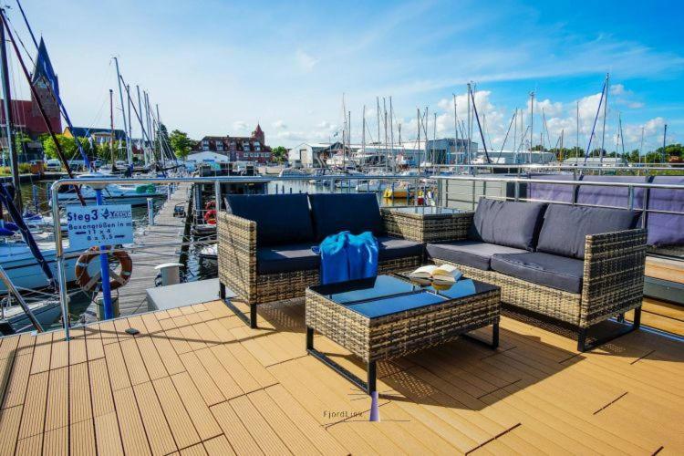 Hausboot Fjord Polaris Mit Biosauna In Barth Dış mekan fotoğraf